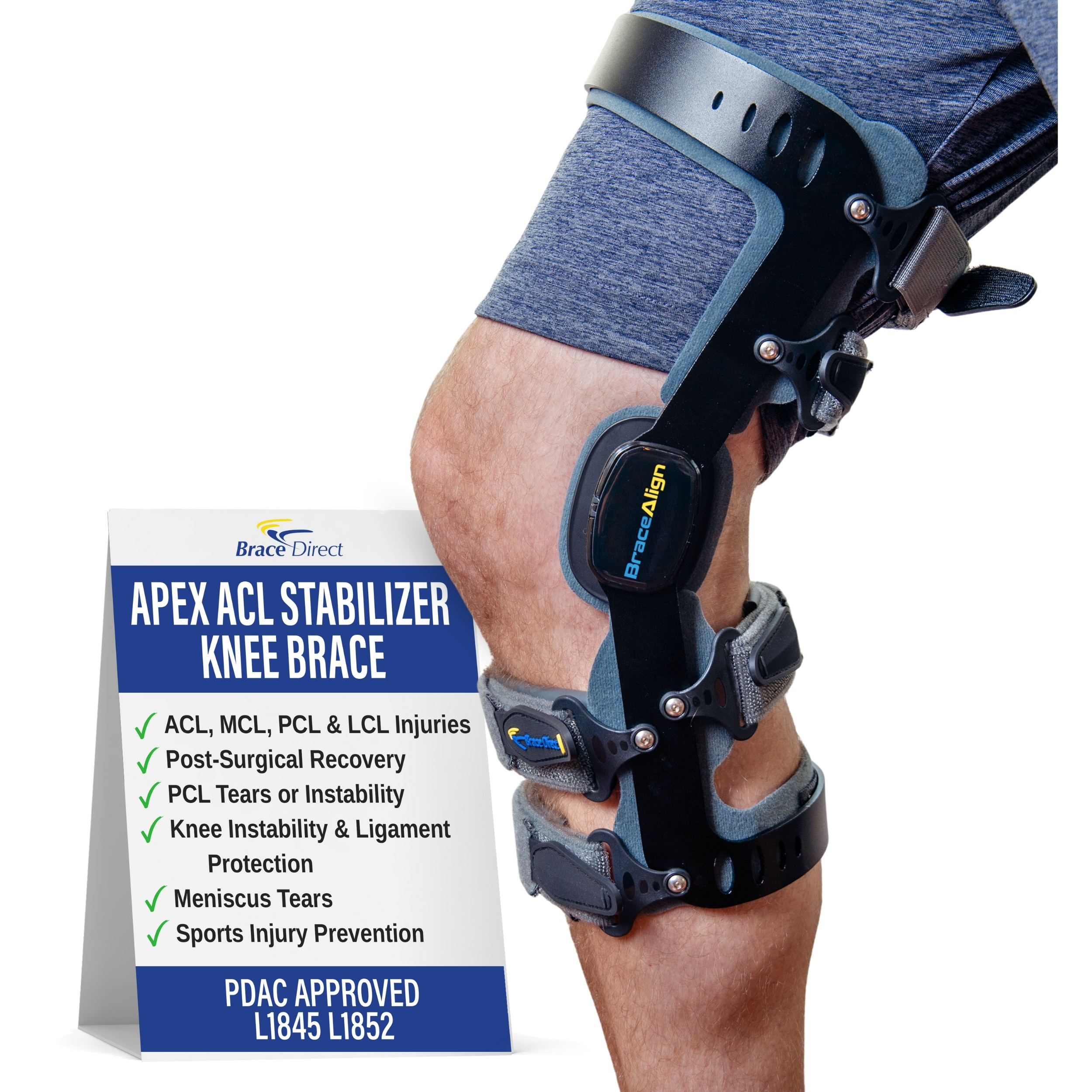 BLS ACLSセット Brace Align Apex ACL Stabilizer – PDAC L1845/L1852 Approved Double